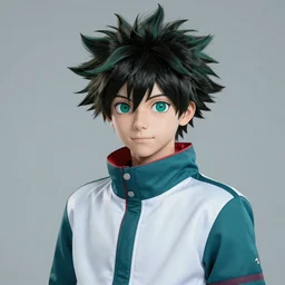 An epic fantasy comic book style portrait painting of Midoriya Izuku, Dark Deku, Unreal 5, DAZ, hyperrealistic, octane render, cosplay, RPG portrait, dynamic lighting