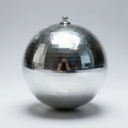 reflective metal ball somewhere