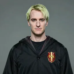 a beautiful portrait of lord voldemort as a goalkeeper