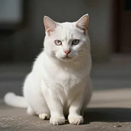 White cat. Trending on pixiv