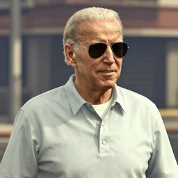 Joe Biden wearing aviator sunglasses in Grand Theft Auto San Andreas