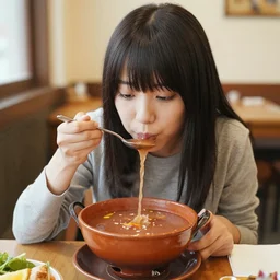 tsuyu asui drinking pozole