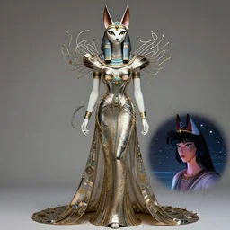 cat goddess editorial by utakava kiyoshi, ancient egyptian haute couture by alexander mcqueen, kitsune still frame from'stargate'( 1 9 9 4 ), haute couture of goddess kitsune by marek okon, expressive metal couture editorial by iris van herpen