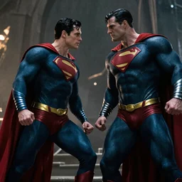 ultrawide cinematic still of Darkseid fighting Superman in Zack Snyder's Justice League 2, 4k, 8k, film grain