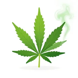 Marijuana profile picture by Sachin Teng, symetrical, Vector ,  Leaf Green, Green smoke, Impressive, Award Winning, Warm, Good Vibes, Positive, geometric shapes, energetic, intricate background, graffiti, street art:2 by Sachin Teng:4