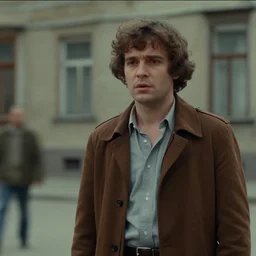 cinematic still of pepelatz from kin - dza - dza 1 9 8 6 russian film