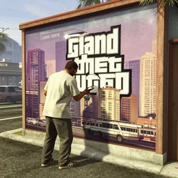 gta v city, painting
