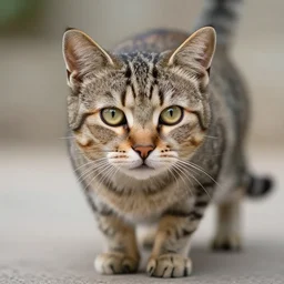 a feline boar - cat - hybrid. animal photography,