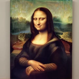 the Mona Lisa as painted by Vincent Van Gogh