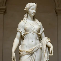marble statue of the greek goddess daenerys, modest