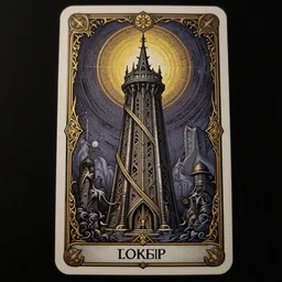 the tower tarot card, maximalist, high detail, 8 k, ornate, dark fantasy, realistic, masterpiece, trending on art station, complex, wlop