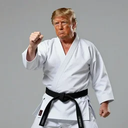donald trump as the karate kid