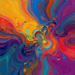 psychedelic color scheme, abstract art, cinematic, post processing, acrylic, 4k
