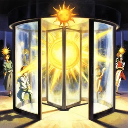 album cover art for revolving doors of spinning sun wonders avoid akihiko yoshida