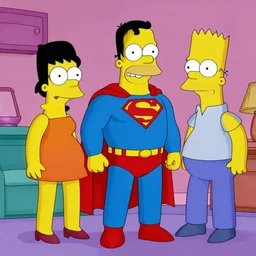 superman in the simpsons