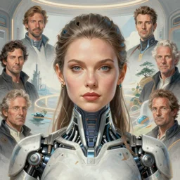 closeup portrait shot of a female biomechanic woman in a scenic scifi environment, intricate, elegant, highly detailed, centered, digital painting, artstation, concept art, smooth, sharp focus, strong body, illustration, thomas kinkade, tomasz alen kopera, peter mohrbacher, donato giancola, leyendecker, boris vallejo