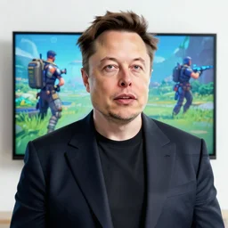 Elon Musk streaming Fortnite