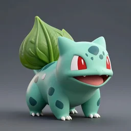 realistic bulbasaur, unreal engine, octane render, raytracing