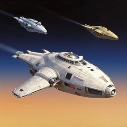soft gradient spaceships from a sci - fi movie, fernando botero, james jean, star wars, star trek, sharp details, octane render