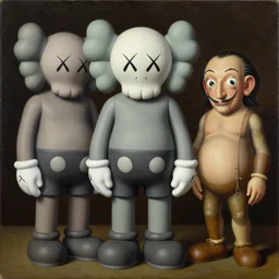 3 d typography by kaws, james jean and salvador dali and shusei nagaoka, oil on canvas, surrealism, neoclassicism, renaissance, hyper realistic, ultra detailed, cell shaded, 8 k