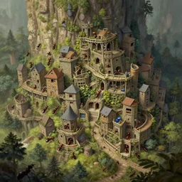 landscape ant village, deep focus, intricate, highly detailed, digital painting, artstation, concept art, matte, sharp focus, illustration, art by artgerm and greg rutkowski