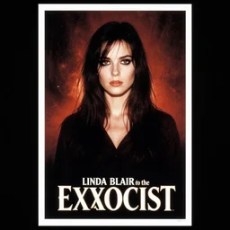 “poster of linda blair from the exorcist”