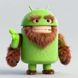 android who is very stupid and looks like caveman