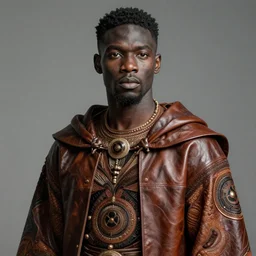 black jason momoa as himba, leather cape and cloth, intricate, elegant, highly detailed, digital painting, artstation, concept art, smooth, sharp focus, illustration, orientalism, bouguereau, rutkowski, mucha