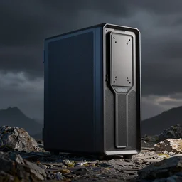 photography of science fiction computer tower, v - ray, octane render, photo - realist