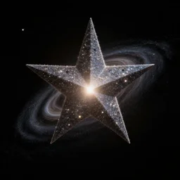 a star dus particle. png on black background