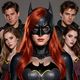 a portrait of Lili Reinhart Batgirl red hair, art by lois van baarle and loish and ross tran and rossdraws and sam yang and samdoesarts and artgerm, digital art, highly detailed, intricate, sharp focus, Trending on Artstation HQ, deviantart, unreal engine 5, 4K UHD image