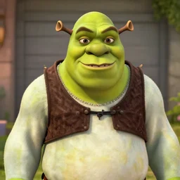 portrait photo still of real life shrek, 8 k, 8 5 mm, f. 1 4