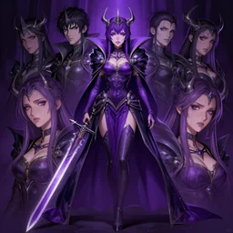 a detailed full body portrait of a purple anime girl crying, the queen of blades, diablo 4 queen, a beautiful face, by dorian cleavenger, greg rutkowski, wlop, astri lohne, zdzisław beksinski trending on artstation