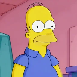 anime key visual of the simpsons, hd, close up
