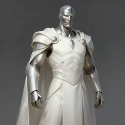 character concept art, metal skin male legionnaire, dressed in white robes, elegant, detailed, digital painting, trending on artstation, concept art, smooth, sharp focus, illustration, 8 k