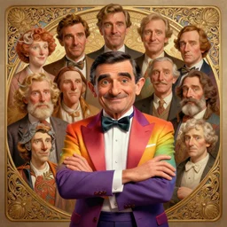 anthropomorphic highly detailed group portrait of funny mr bean rainbow arpakasso, intricate, elegant, highly detailed pixar arpakasso, digital painting, artstation, concept art, smooth, sharp focus, illustration, art by artgerm, bob eggleton, michael whelan, stephen hickman, richard corben, wayne barlowe, trending on artstation and greg rutkowski and alphonse mucha, 8 k