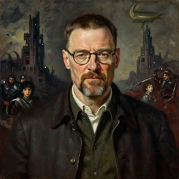 baroque oil painting of key visual portrait concept art of walter white in battlefield 1, brutalist, dark fantasy, rule of thirds golden ratio, fake detail, trending pixiv fanbox, acrylic palette knife, style of makoto shinkai studio ghibli genshin impact jamie wyeth james gilleard greg rutkowski chiho aoshima