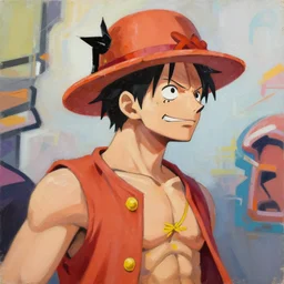 greg manchess portrait painting of luffy as overwatch character, medium shot, asymmetrical, profile picture, organic painting, sunny day, matte painting, bold shapes, hard edges, street art, trending on artstation, by huang guangjian and gil elvgren and sachin teng