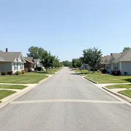 Photograph of a liminal middle class American suburb, glitch in the matrix, taken on an iPhone, clean, empty, broad daylight, flat lighting