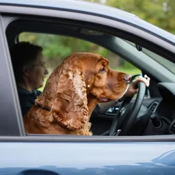 a great british catch driving a car