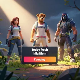 hila klein, teddy fresh, fortnite skin, loading screen