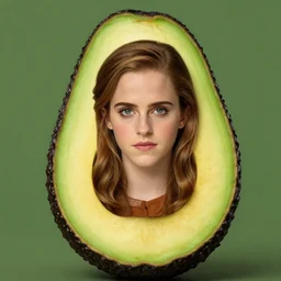 emma watson inside an avocado
