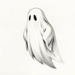 pen and ink sketch of a ghost by gustave dore