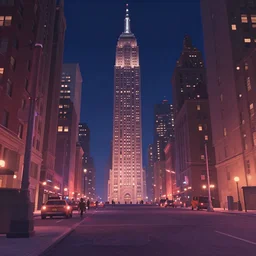 1 9 3 0 s times square, nyc at night, by pixar, disney animation