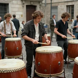 the infinite drums of cacophony, 3 5 mm movie still, by bunuel and kubrick and bergman and jorodowski