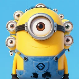 Minion with many many many eyes, Digital Illustration, deviantart, trending on artstation, Angelarium, 4k