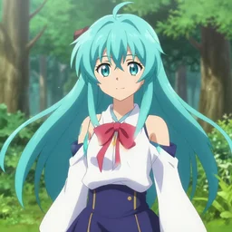 realistic render of aqua from the anime konosuba god's blessing on this wonderful world