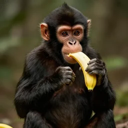 kim kardashian acting like a monkey and eating bananas in the hood, 8k resolution, full HD, cinematic lighting, award winning, anatomically correct