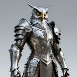 warrior with metal owl armour, highly detailed, 4k, HDR, smooth, sharp focus, hyper realistic, high resolution