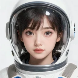 portrait Anime space cadet girl, cute-fine-face, pretty face, realistic shaded Perfect face, fine details. Anime. realistic shaded lighting by Ilya Kuvshinov Giuseppe Dangelico Pino and Michael Garmash and Rob Rey, IAMAG premiere, aaaa achievement collection, elegant freckles, fabulous, eyes open in wonder, brown hair